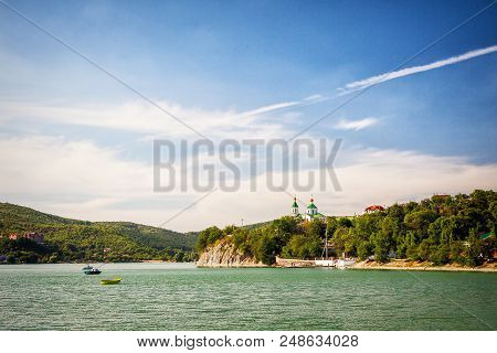 Panorama Of Lake Abrau Near Abrau-dyurso Village, Russia