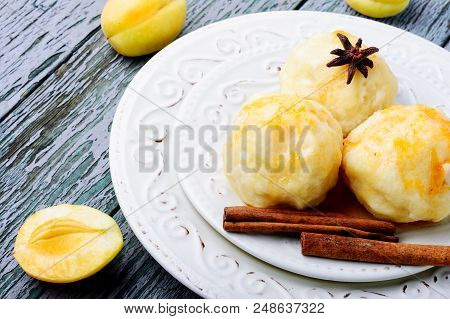 Fruit Dumplings With Apricot