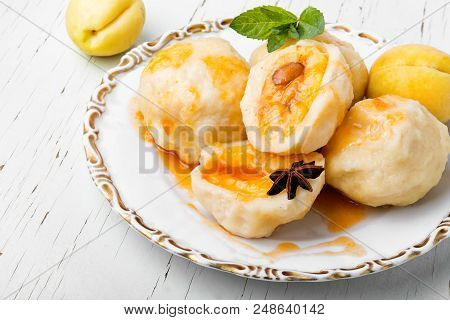 Fruit Dumplings With Apricot