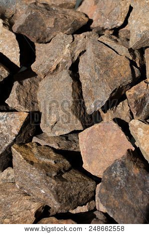 Bronzite Gemstone As Natural Mineral Rock