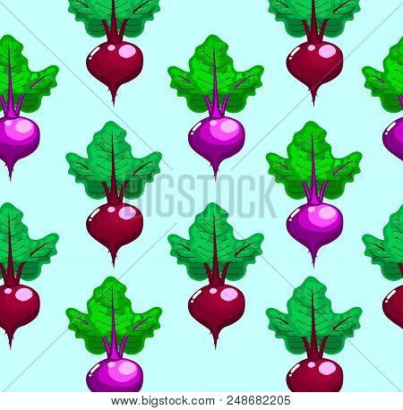 Beetroot Pattern,cartoon Style,vegetables,vector,food,healthy,life