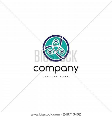On The Logo Is An Abstract Image Of Cooperation And Mutual Assistance.