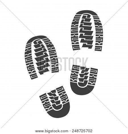 Sole Print Illustration On White Background. Vector Art.