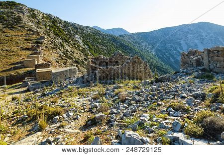 The Most Famous Mills Built In The 15th Century. That Remained In Crete Are On The Seli Ambeli Pass 