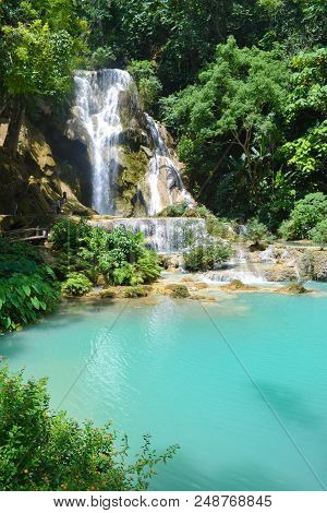 Kuang Si Waterfalls, Luang Phrabang, Laos Dpr.