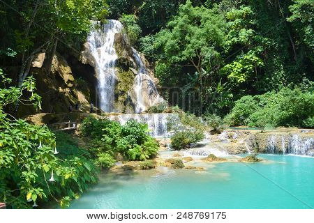 Kuang Si Waterfalls, Luang Phrabang, Laos Dpr.