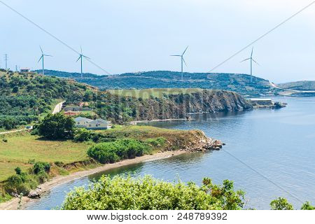 Sea Coast Of Kapidag Peninsula In Erdek