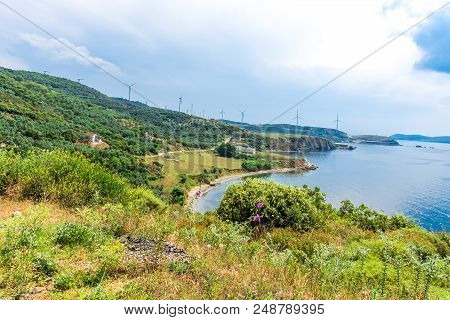 Sea Coast Of Kapidag Peninsula In Erdek