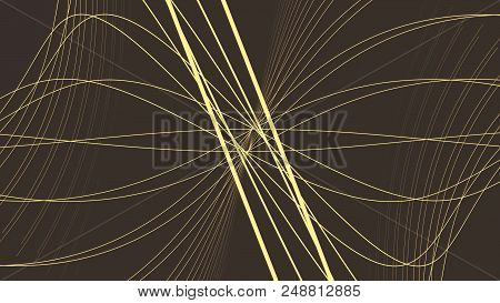 Loopable Background With Nice Abstract, Futuristic Colorful Lines. Colorful Abstract Wavy Streaks St