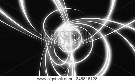 Loopable Background With Nice Abstract, Futuristic Colorful Lines. Colorful Abstract Wavy Streaks St