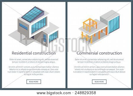 Residential And Commercial Construction, Web Pages Collection With Text Samples And Headlines, Const