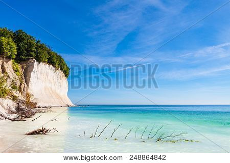 Baltic Sea Coast On The Island Ruegen, Germany.
