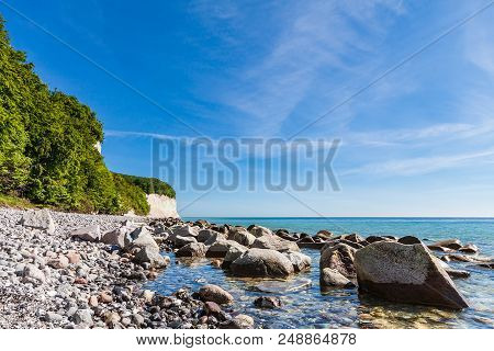 Baltic Sea Coast On The Island Ruegen, Germany.