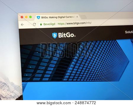 Amsterdam, The Netherlands - July 10, 2018: Website Of Bitgo, A Blockchain Security Company Offering