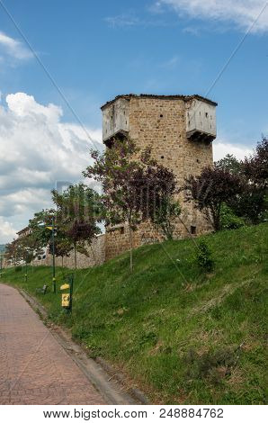 Old Tower Of Novi Pazar Town Fortress. Serbia