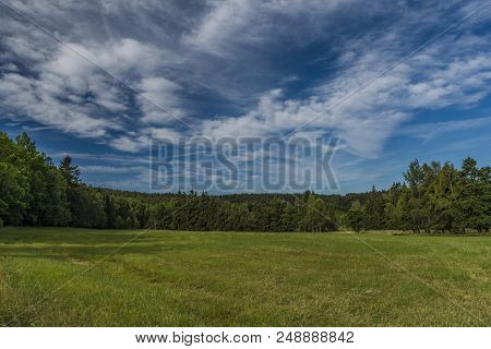Area Near Novoveska Spring In Slavkovsky Les National Park In Summer Morning