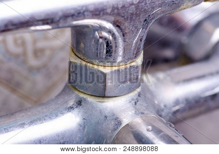Chrome Dirty Faucet Bathroom Water Metal Household Shower