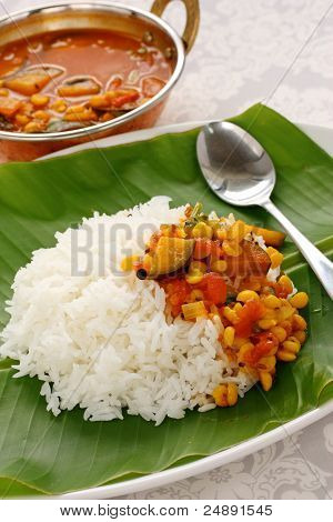 sambar e riso, cucina Sud Indiana