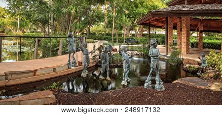 Dalton Family Children’s Bronze Sculptures At The Garden Of Hope And Courage