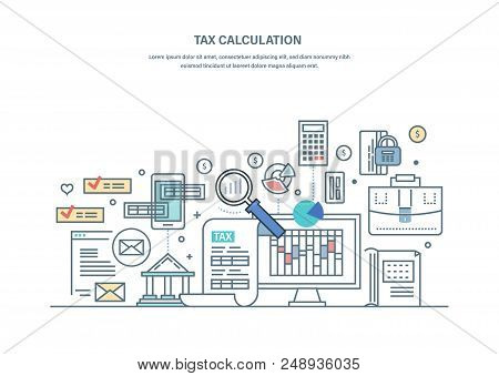 Financial Tax Vector Photo Free Trial Bigstock
