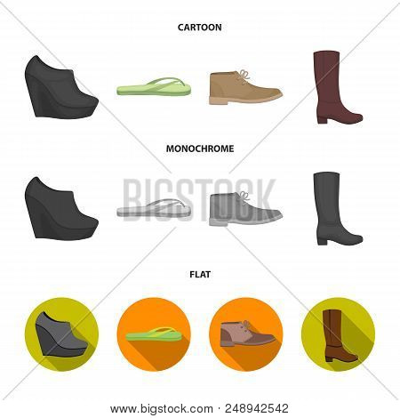 Autumn Black Shoes On A High Platform, Flip-flops Green For Relaxation, Sandy Men Autumn Shoes, High