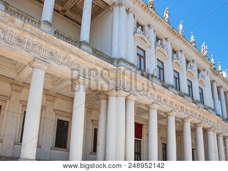 Vicenza, Italy - May 9, 2011: The Chiericati Palace By The Architect Andrea Palladio