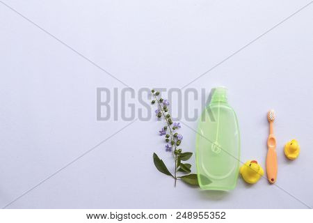 Toothbrush And Liquid Soap For Baby Bath Helps Complete Skin Nourishment For Smoother And Healthier 