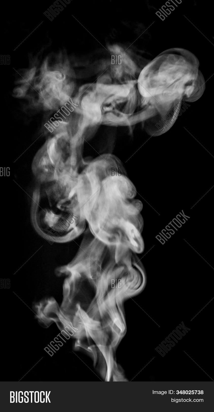 Smoke Steam On Black Image & Photo (Free Trial) | Bigstock