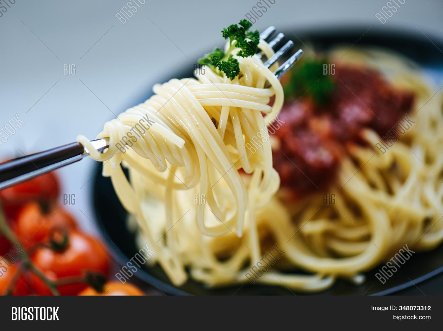 Spaghetti On Fork Image & Photo (Free Trial) Bigstock
