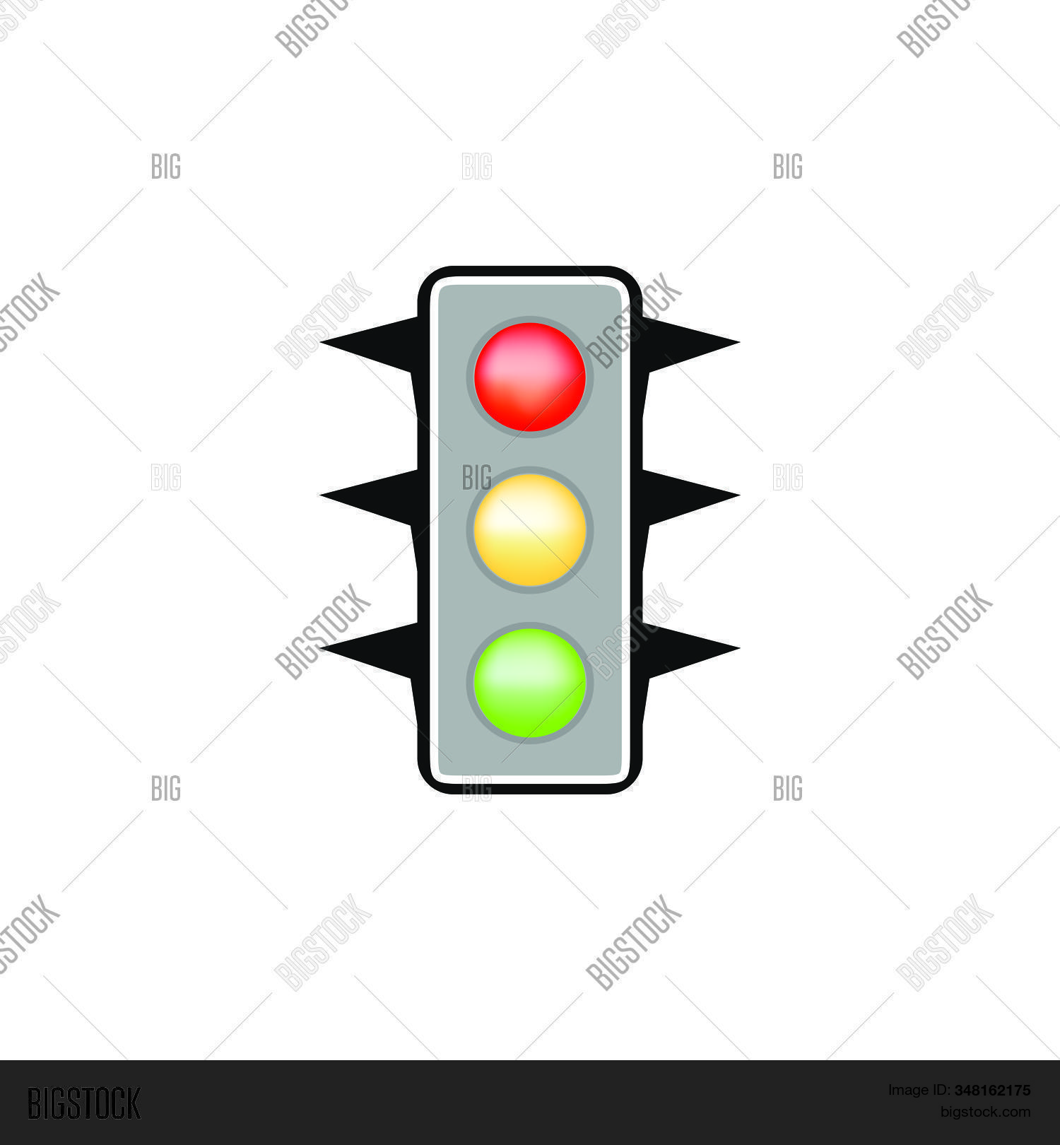 Stoplight Sign. Icon Vector & Photo (Free Trial) Bigstock