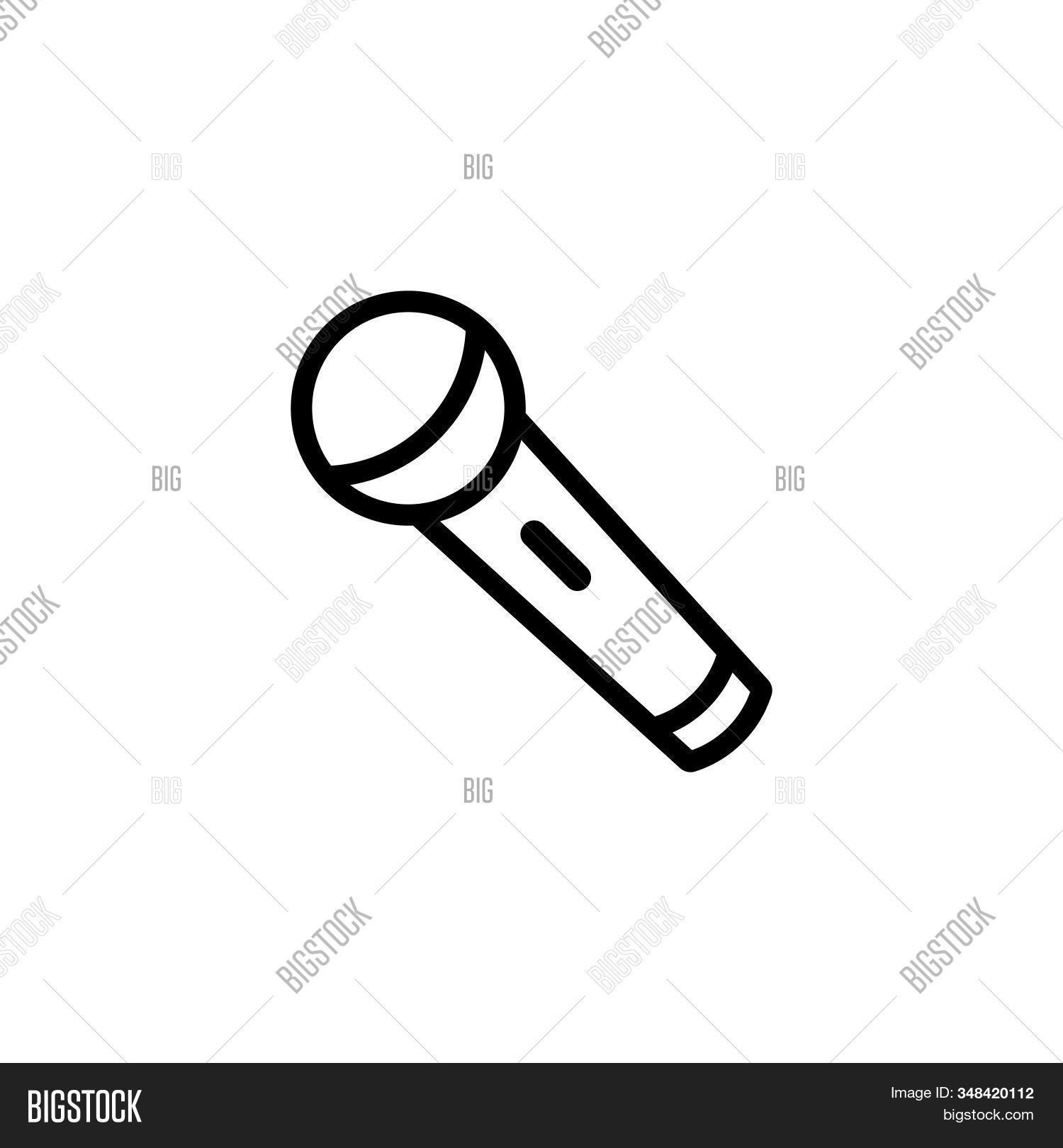 Microphone Icon Logo Vector & Photo (Free Trial) Bigstock