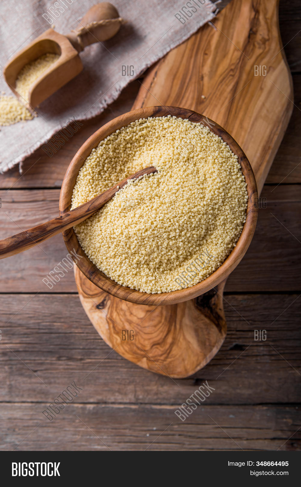 Couscous Grain Wooden Image & Photo (Free Trial) Bigstock