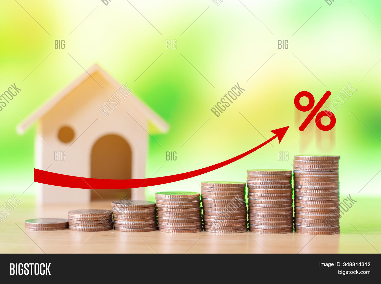 Coin Stack Step Graph Image & Photo (Free Trial) | Bigstock