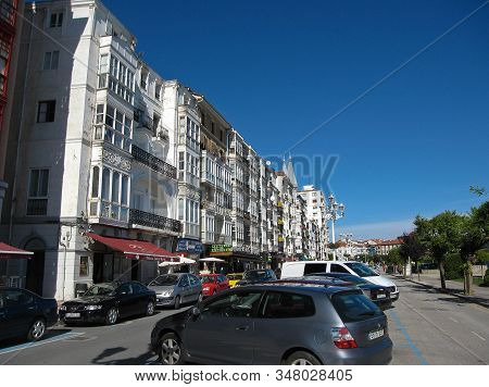 Cars On The Streets Of Castro Urdiales, Spain