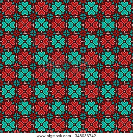 Abstract Geometric Seamless Pattern Vector. Fully Editable. Easy Color Change And Transfor To Suit A