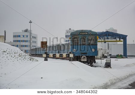 Subway Train Service Depot. Moscow, Russia