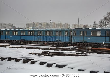 Subway Train Service Depot. Moscow, Russia
