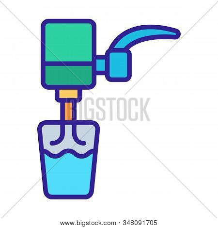 The Water Pump Is A Vector Icon. Thin Line Sign. Isolated Contour Symbol Illustration