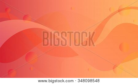 Colorful 3d Background Geometric Gradient Wave Liquid Orange Pastel Color