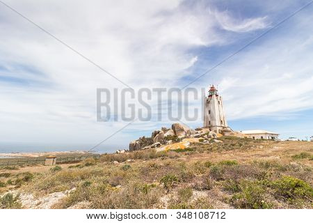 Lighthouse Overlooking The Atlantic Ocean On The West Coast Of South Africa At Cape Columbine Nature