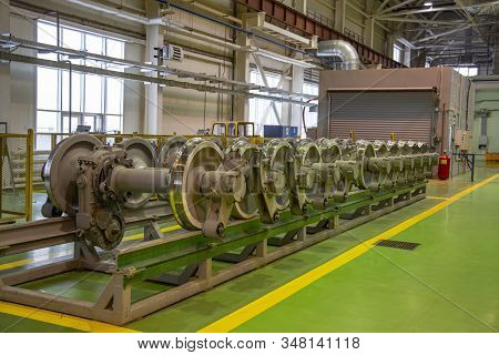 Subway Train Service Depot. Moscow, Russia