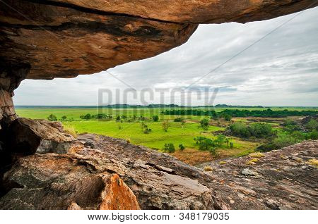View From Ubirr Rock Into The Wetlands