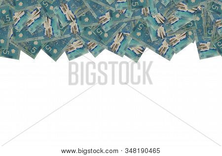 Dextre And Canadarm2 On Canada 5 Dollars 2013 Polymer Banknote Pattern
