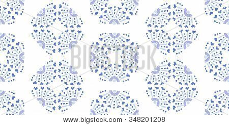 Geometric Mosaic On The Tile. Ethnic Pattern. Seamless Ehnic Carpet African Pattern. Aztec Style.