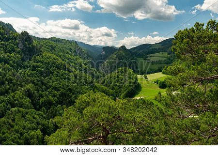 Scenic View In Semmering Mountains (austria) On A Csunny Day In Summer