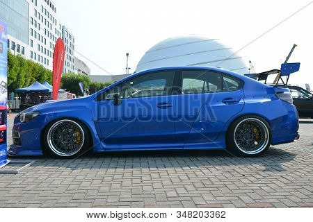 Pasay, Ph - Dec. 7: Subaru Wrx Sti At Bumper To Bumper 15 Car Show On December 7, 2019 In Mall Of As