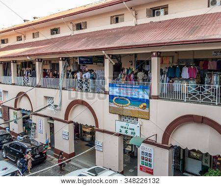 Bogyoke Aung San Market, A Bazaar In Central Yangon. The Market Is A Major Tourist Destination.