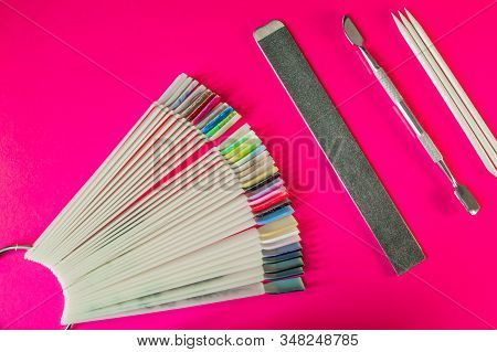 A Set Of Cosmetic Tools For Manicure And Pedicure