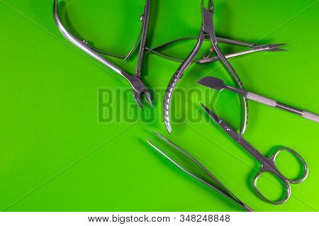 A Set Of Cosmetic Tools For Manicure And Pedicure