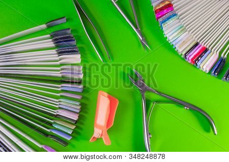 A Set Of Cosmetic Tools For Manicure And Pedicure